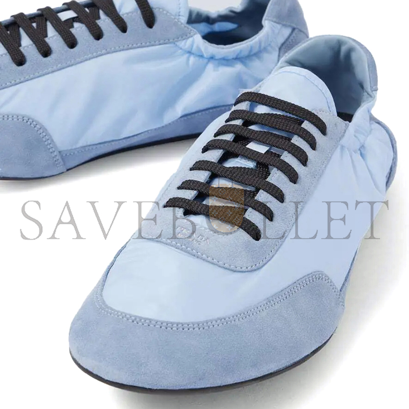 PRADA COLLAPSE RE-NYLON AND SUEDE SNEAKERS 1E959N